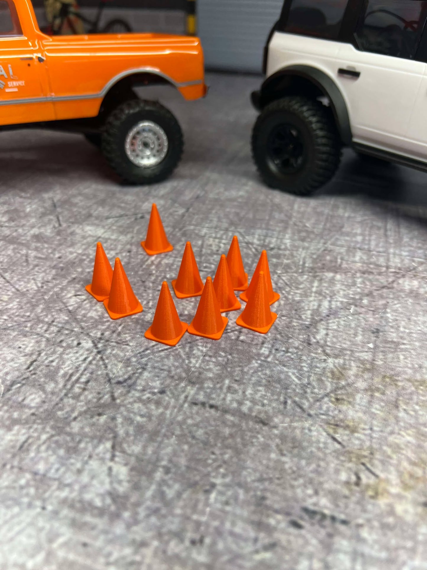 1/24 Scale 10 Pack Road Cones